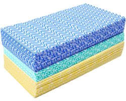 Discounted Cleaning Supplies Red Yellow Blue Multi Purpose Cleaning Cloths J Cloths type 30 Pack - ShopVlot