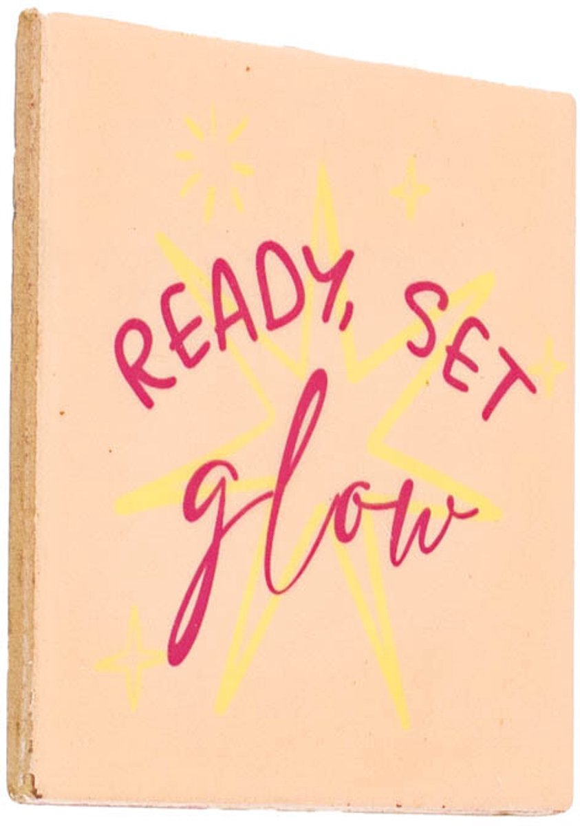 homebound by ky Tegeltje - Ready set glow | tegeltje | 10,5x10,5x0,5cm Multi