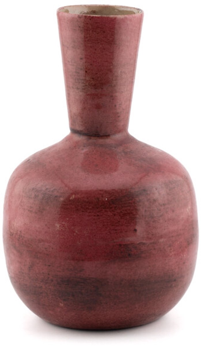 Metalen vaasje roze