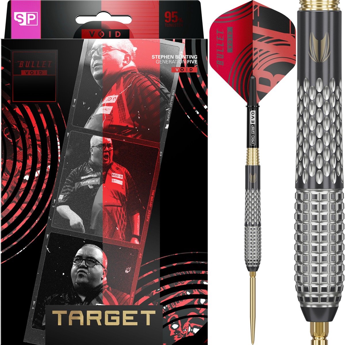 Target Stephen Bunting G5 Void Swiss Point 95% - Dartpijlen