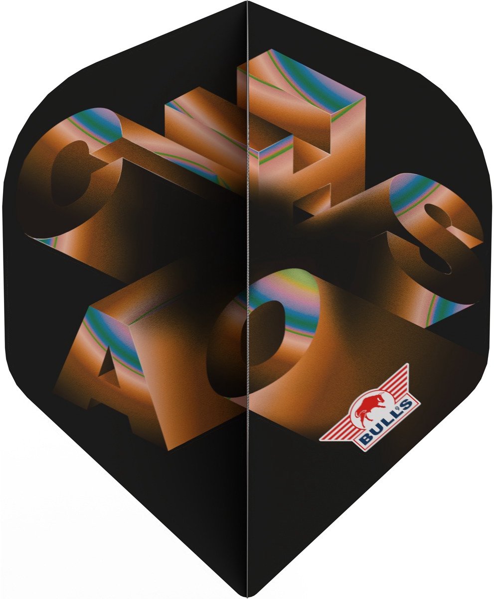 Bull's Chaos Orange NO2 - Dart Flights
