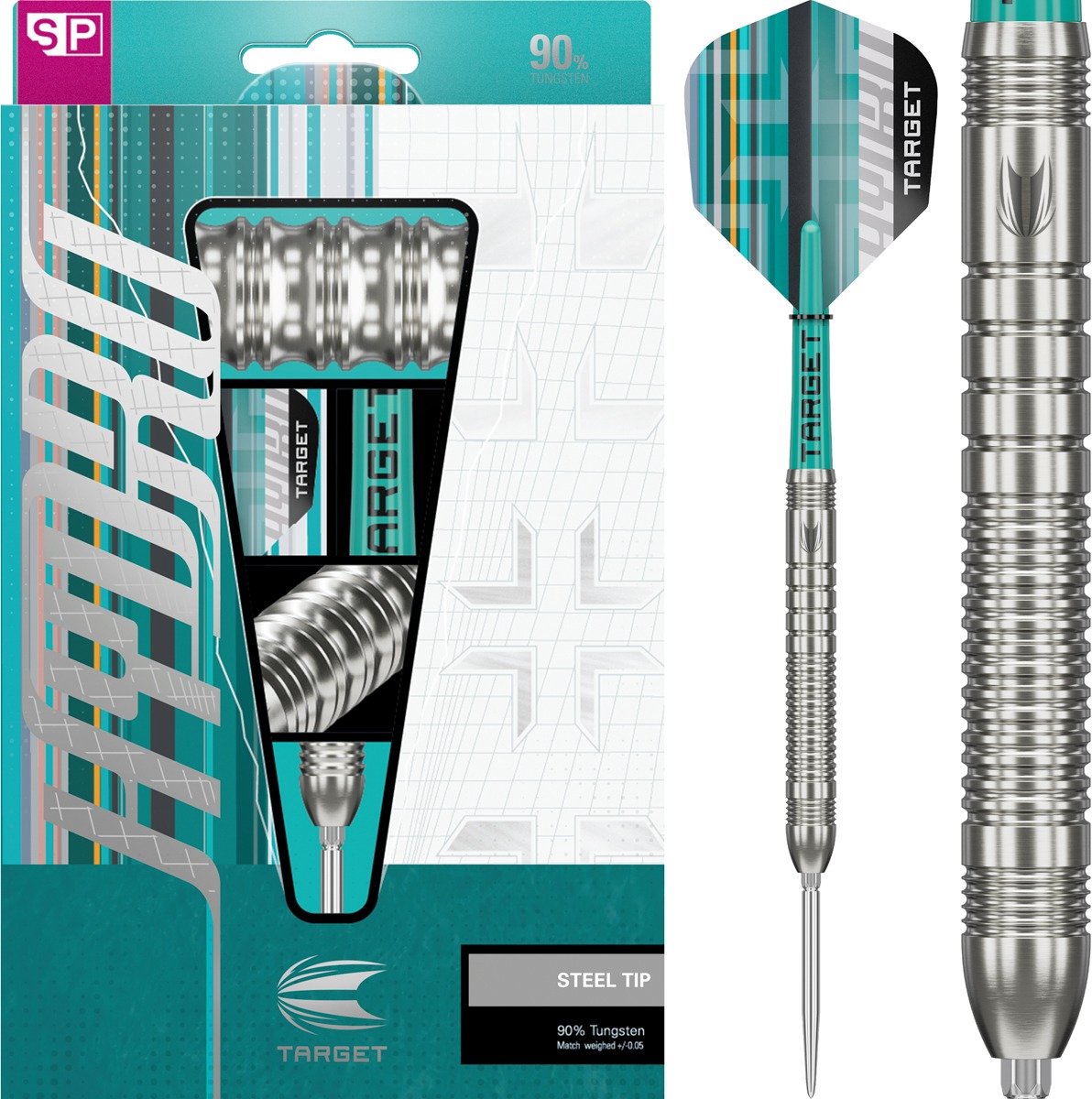 Target Darts Hydro Steel Tip Dartset 22G Barrel 03 - 90% Tungsten - Swiss Point Technologie - Pro Grip Shafts - Pro Ultra Flights - Rechte Barrel - Compleet met Accessoires