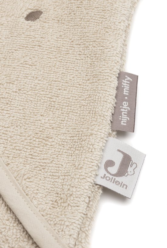 Jollein Badcape Baby - Jersey / Badstof - 75x75 cm - Miffy Warm - Sand van Merkloos — afbeelding 4