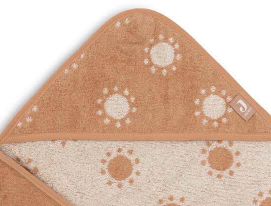 Jollein Badcape Baby - Jersey / Badstof - 75x75 cm - Jacquard - Sun van Merkloos — afbeelding 2