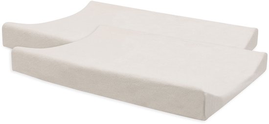 Jollein Aankleedkussenhoes - 50x70cm - Badstof - Oatmeal - 2 Stuks — afbeelding 2