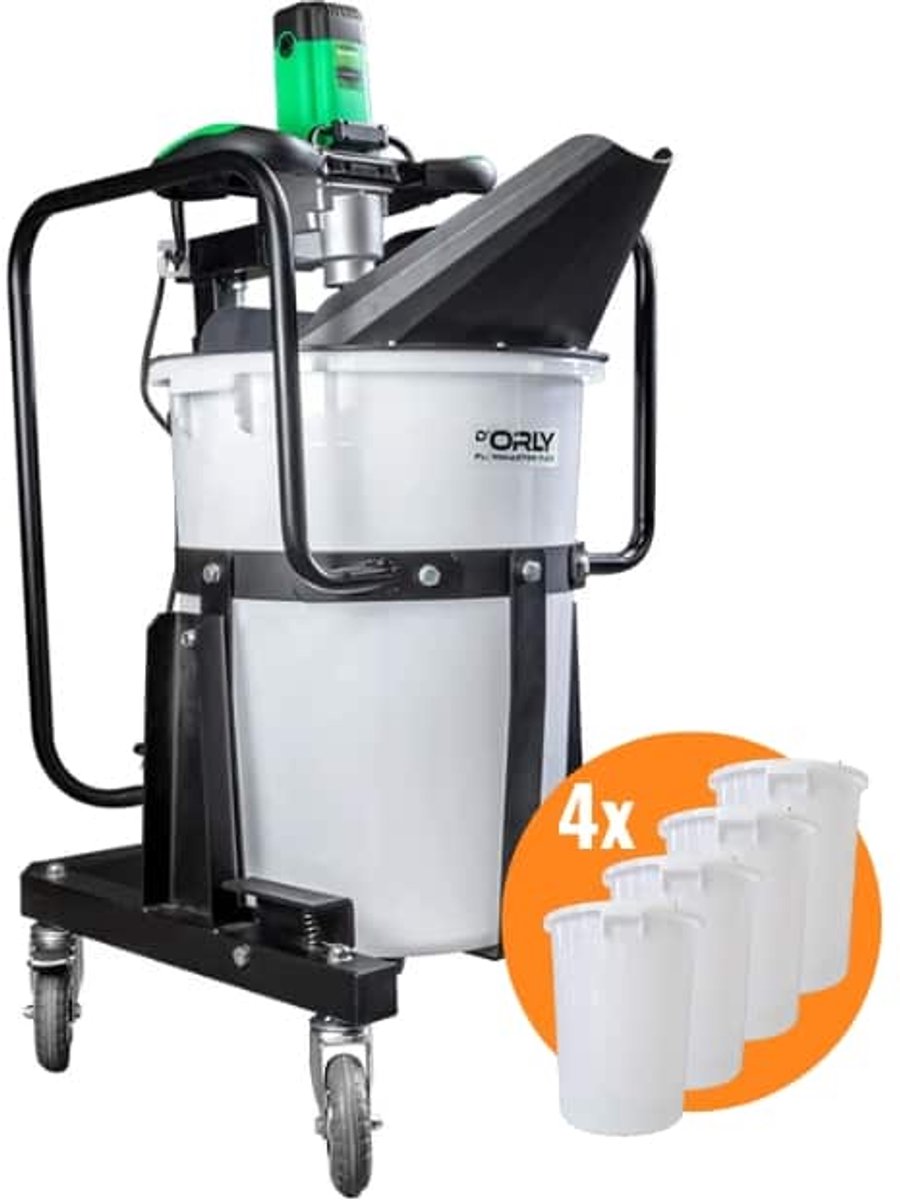 D'Orly FLOWMASTER Kuipmixer Mengstation met Mixer 1900W 100L + 4x BUCKET EXTRA