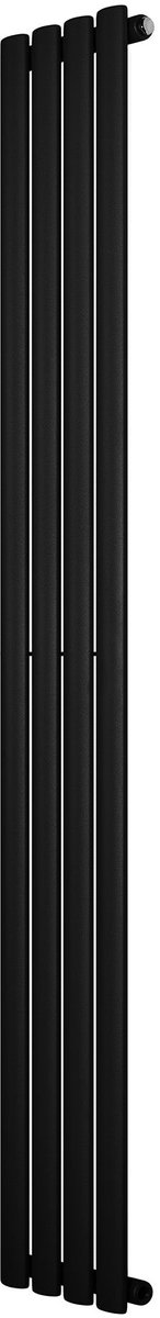 Ovale design radiator - 1 kolom - 1800x240 mm - zwart