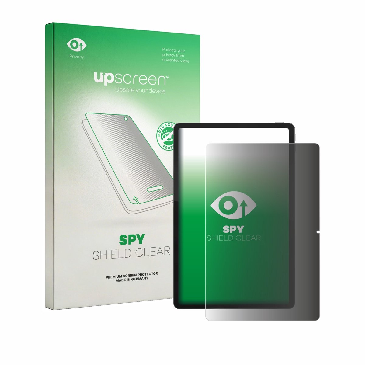 upscreen - privacy screenprotector voor Lenovo Idea Tab Plus 12.1" (Portret-Modus) - Folie Beschermfolie Blauwlichtfilter