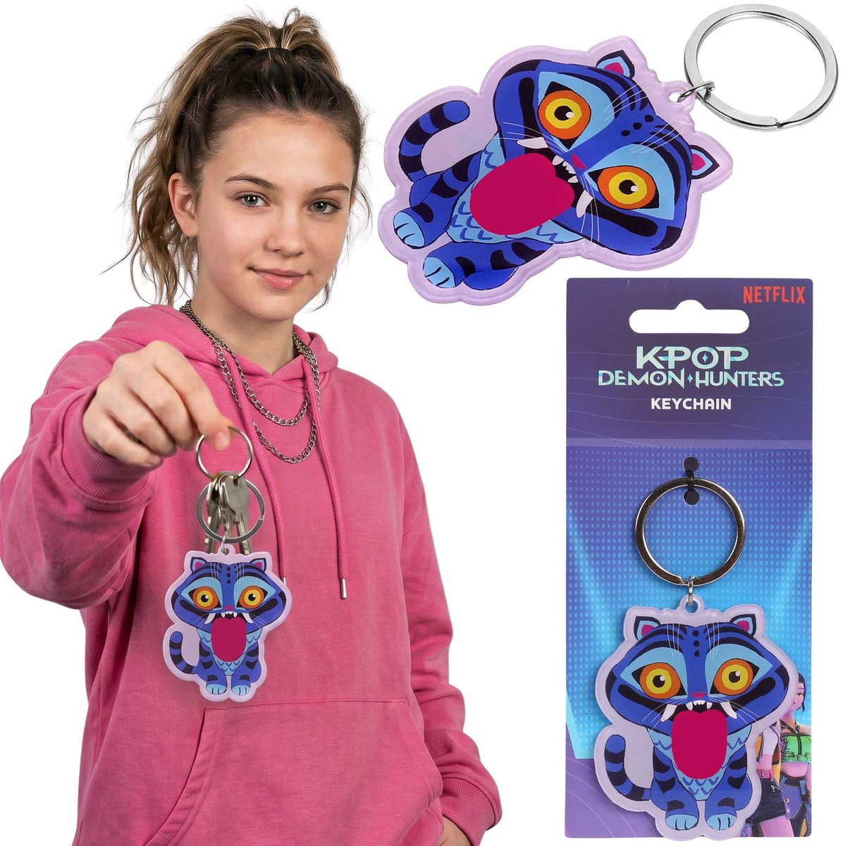 K-pop Demon Hunters Derpy Sleutelhanger JEUGD, acryl hanger VOOR RUGZAK