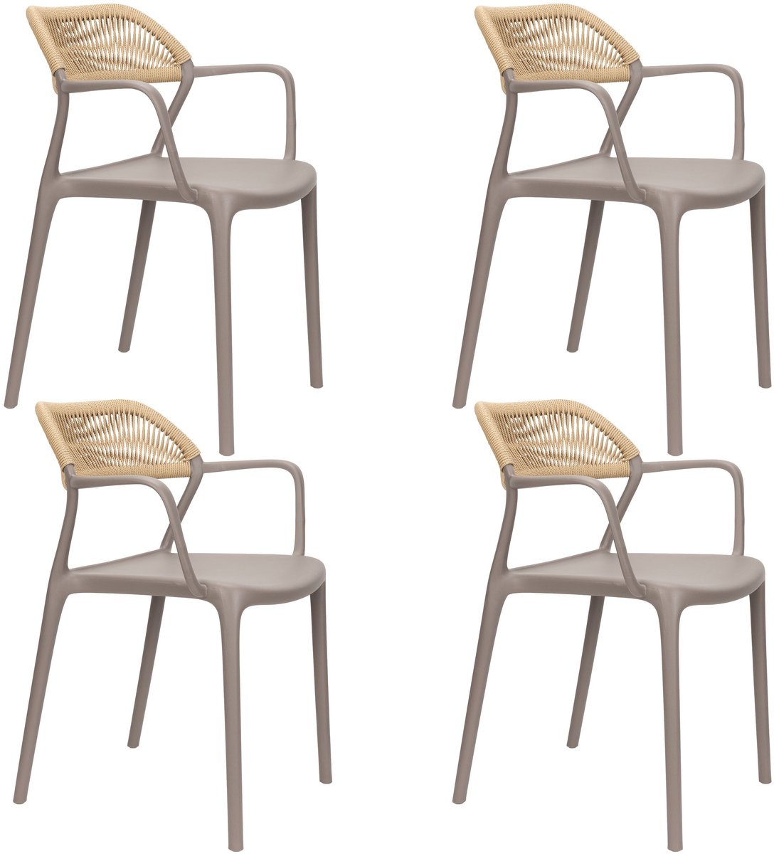Housecraft Living Jara Tuinstoel - Set van 4