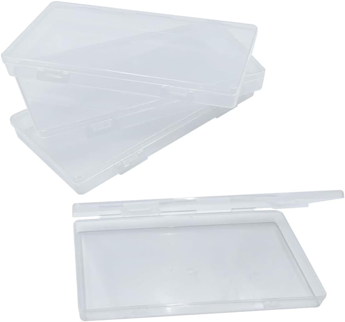 Organizer Box Set van 4 Stuks, Rechthoekige Plastic Opbergdozen voor Sieraden en Kleine Spullen