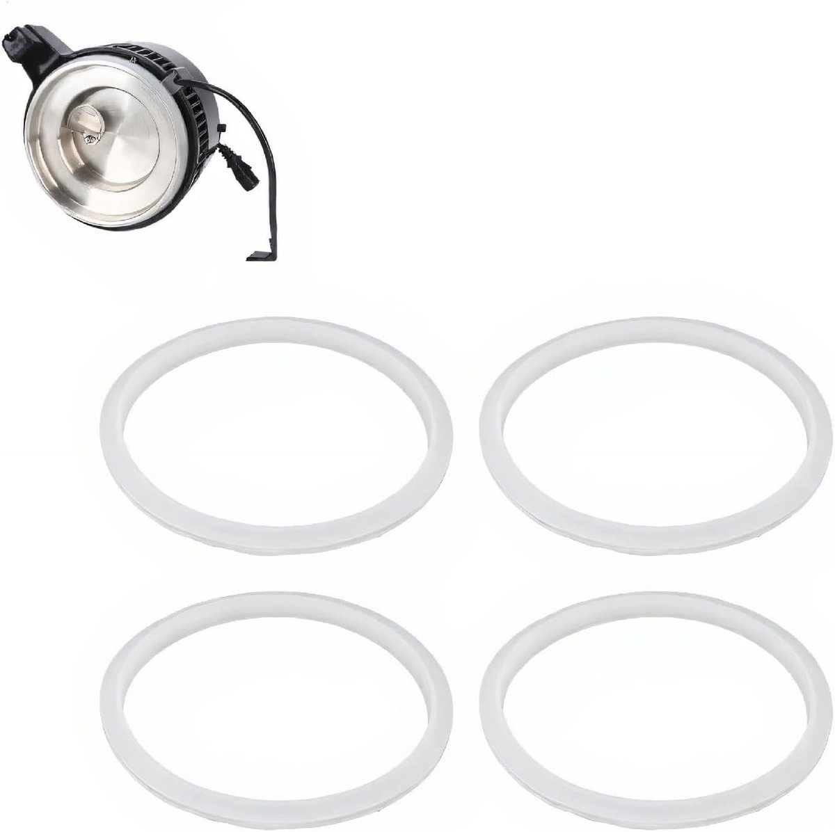 4 Stuks Waterdistilleerder Afsluitring, Siliconen Gasket voor Warmtebestendige Waterdistillatie, Vervangingsonderdelen voor Voedselveilig Gebruik