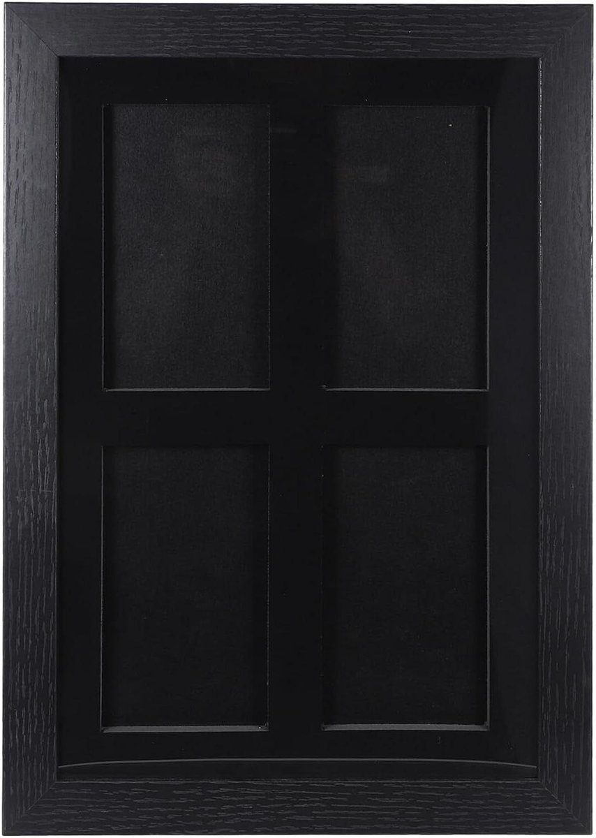 Kaarten Displayframe - Verzamelkaartenhouder - Kaarten Presenteren - Wandmontage - 39 x 28 cm - Zwart