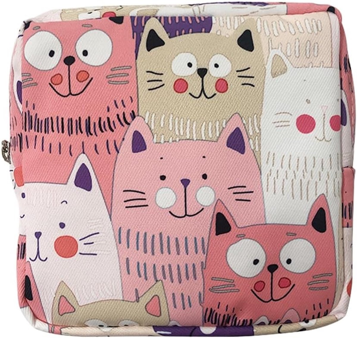 Tampons Tas - Multicolor - 13 x 13 x 5 cm - Waterdichte Organizer - Voor Vrouwen