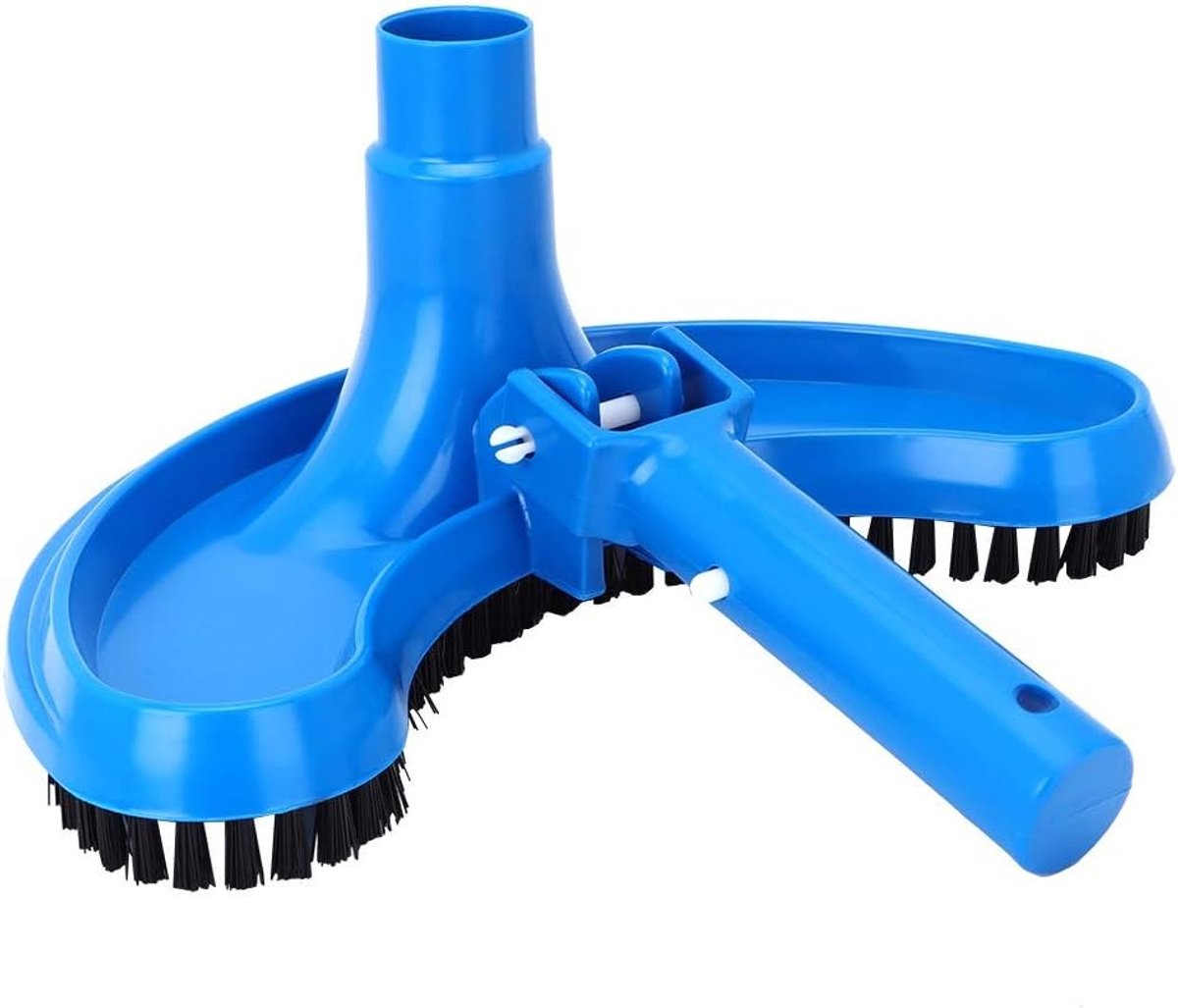 Zwembadvacuümkop - Blauw - 12 cm - Flexibel Gebogen Accessoire voor Zwembadreiniging