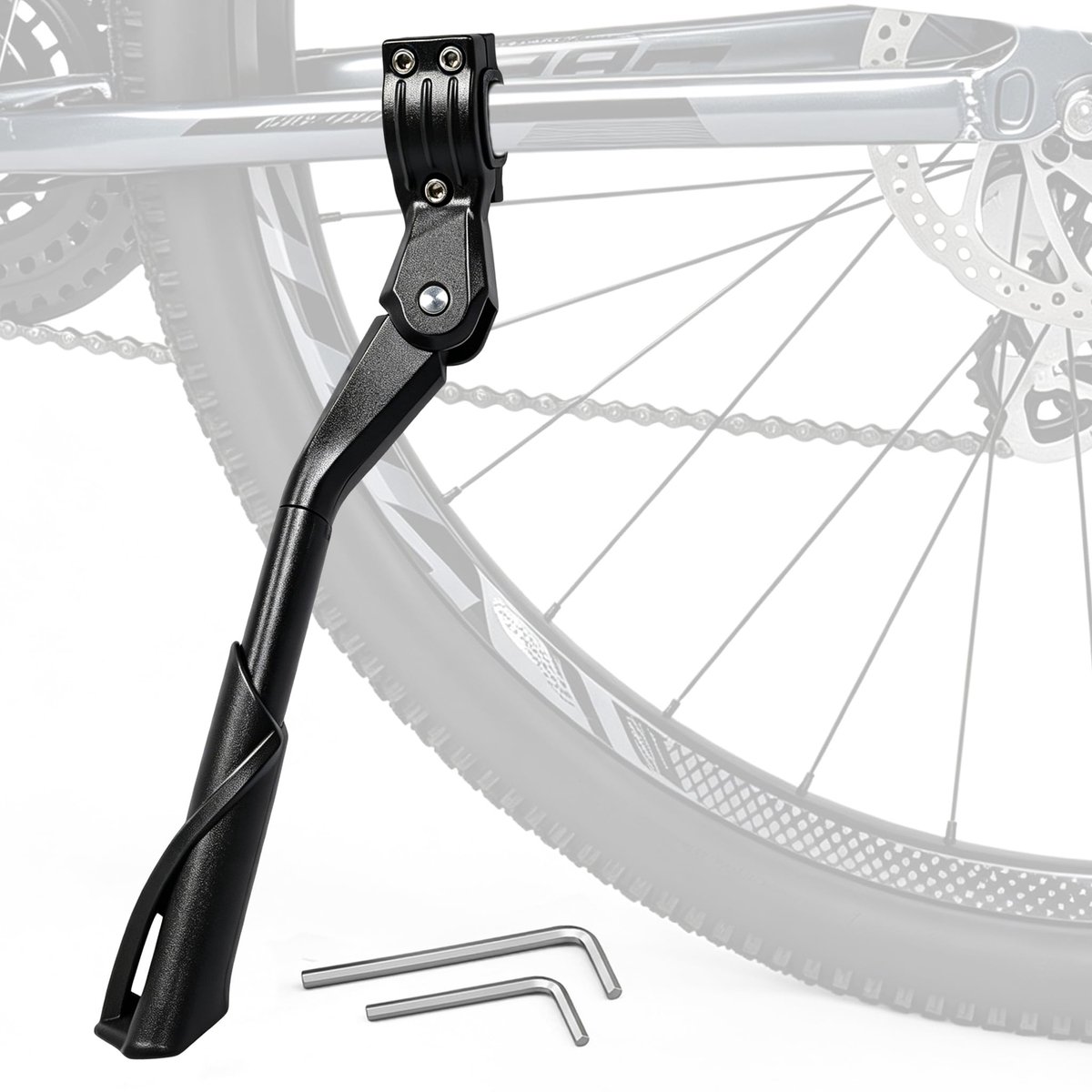 Namajunas - Fietsstandaard - Verstelbare Fiets Standaard 24–29 Inch - Inclusief Montage - antislip - robuust en duurzaam - zwart - geschikt voor mountainbikes, fietsen, racefietsen, stadsfietsen