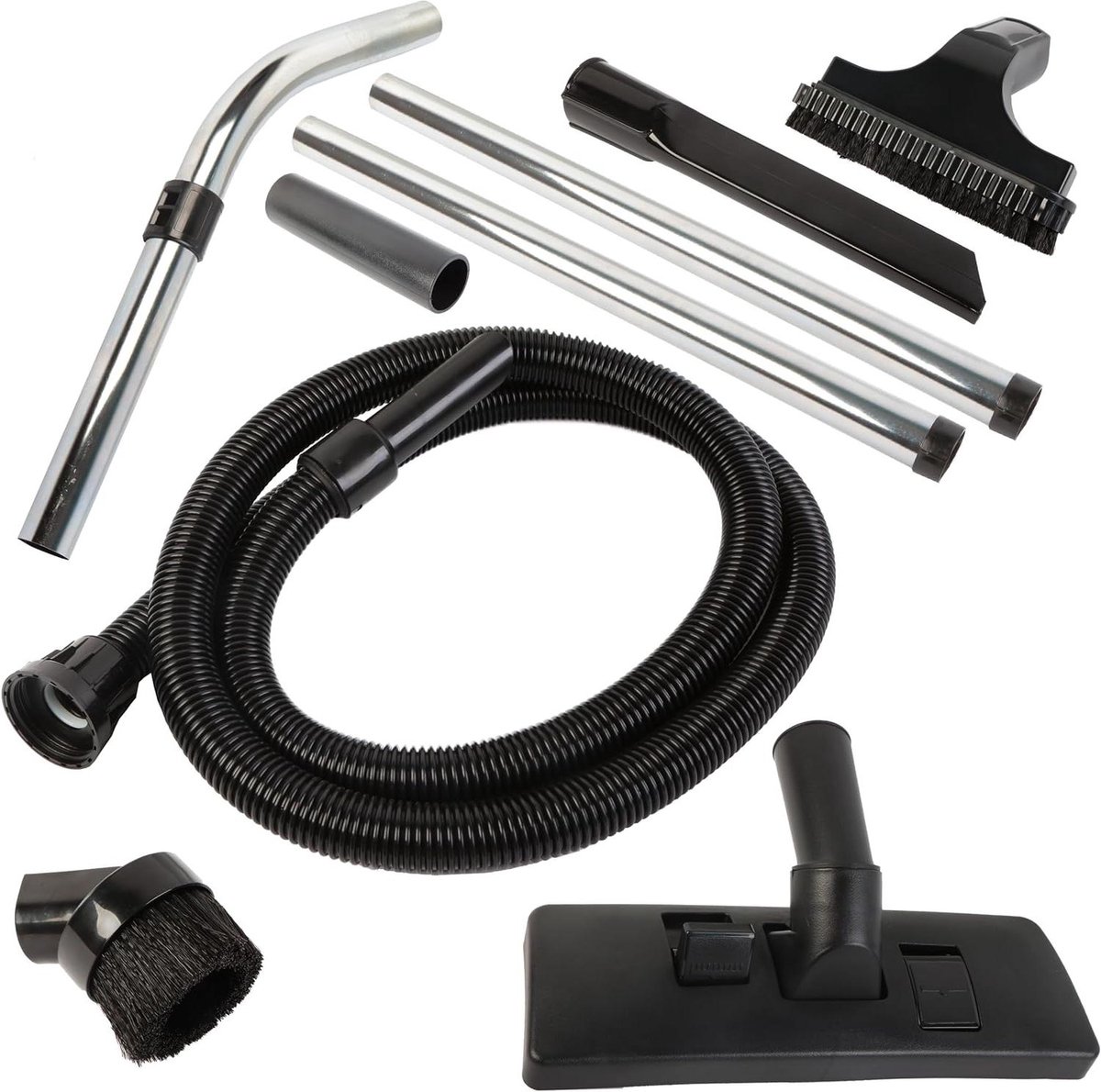Stofzuigerslang Set - Accessoires Slang - Stofzuigen Thuis - Uitgebreide Set - 1 Stuk - Zwart