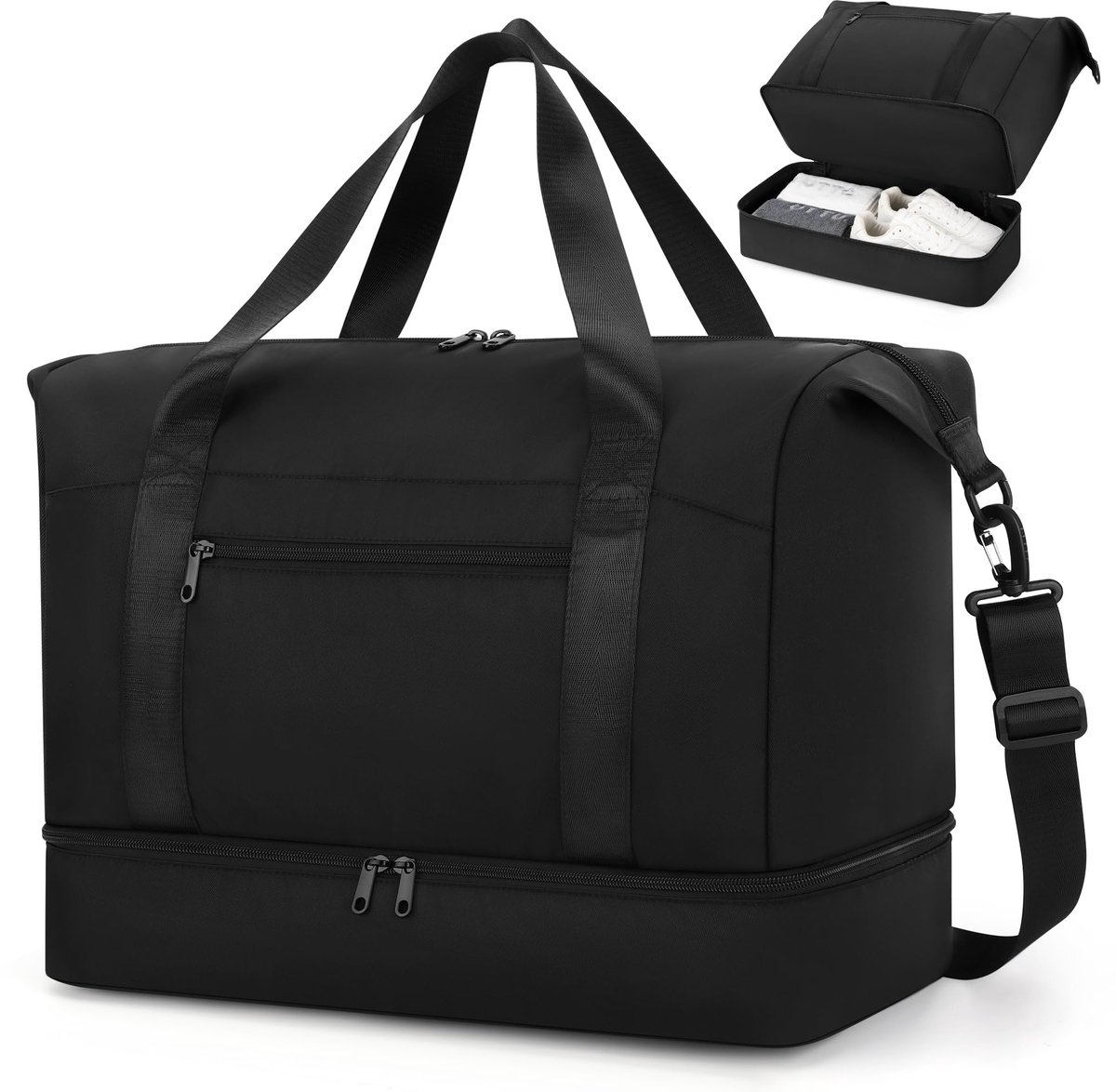 ZOMFELT voor EasyJet Cabinebagage 45x36x20, Reistas met Schoenenvak, 32L Waterbestendige Weekendtassen voor Dames en - ShopVlot