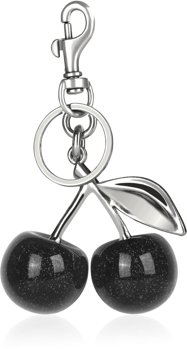 OVRUNS Kersen Tas Charm Vrouwen Schattige Kersen Keychain Sparkelende Portemonnee Charms Hanger voor Handtas - ShopVlot