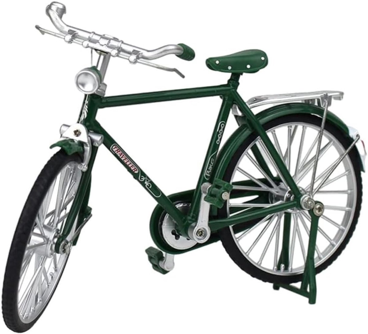 FANXIYA Miniatuur Fiets 1:10 van Metaal, Vintage Mini Fiets Decoratie, Retro Fiets Miniatuur met Bewegende Wielen en - ShopVlot