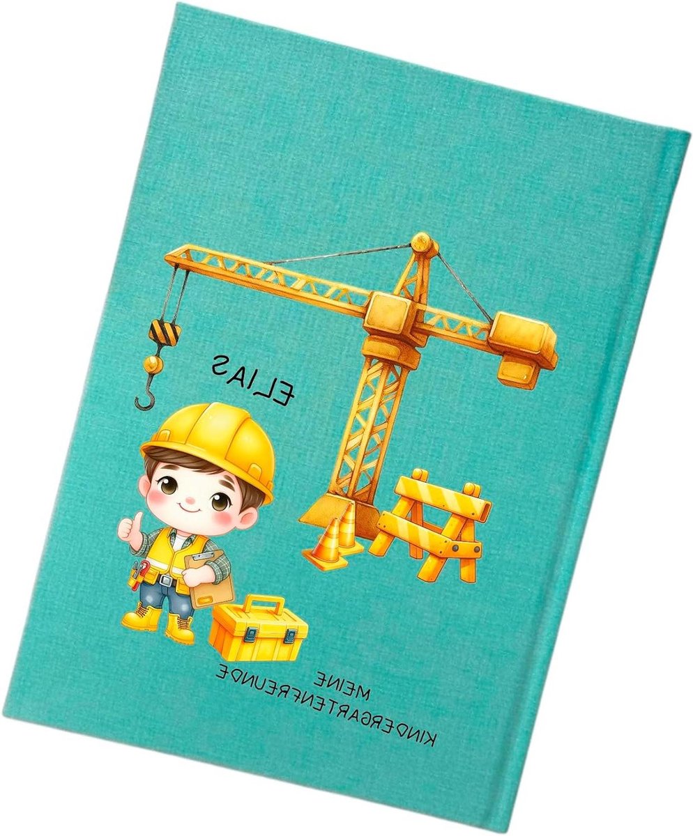 Vriendenboek Kleuterschool - Poëziealbum Kinderen - Herinneringen Bewaren - Gepersonaliseerd met Naam - DIN A5 - Mint