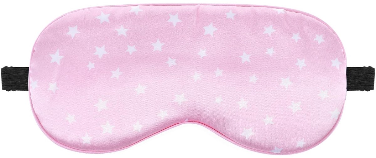Dailygoods - Zijden slaapmasker oogmasker van pure zijde met verstelbare riem verduistering slaapbril comfortabel zacht oogmasker slaaphulp blinddoek voor slaapkwaliteit licht blokkeren (roze)