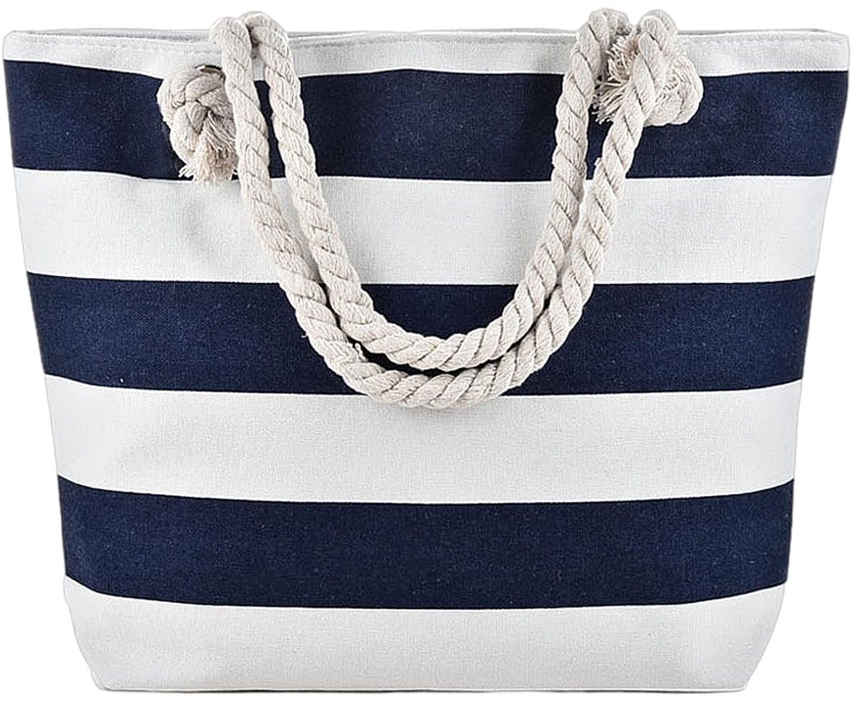 Dailygoods- Strandtas Grote Capaciteit - Waterdichte Strandtas - Schoudertas - Handtas Dames - Canvas Tas - 44 x 34 x 13 cm