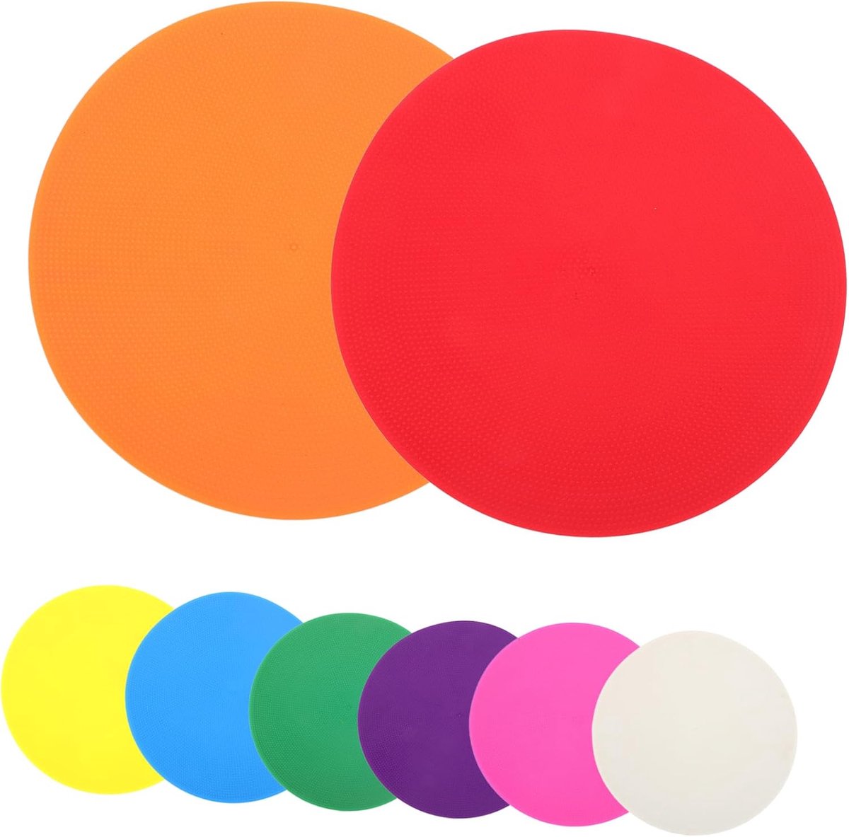 Voetbal Trainingsschijven - Markeerschijven Sets - Voetbalvaardigheden Verbeteren - Veelzijdig Gebruik - 23cm Set - Diverse Kleuren