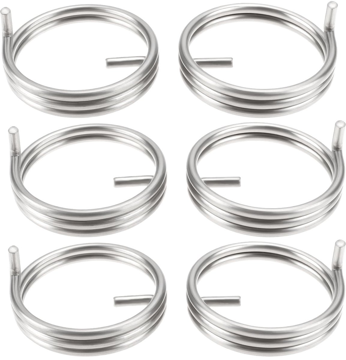 Dailygoods- Deurklankveren 3 Paar - Compatibel met Securit S3303 - Zwarte Antieke Deurgrepen - 304 Roestvrij Staal - Matige Resetkracht - Duurzaam en Elastisch - Deurklink