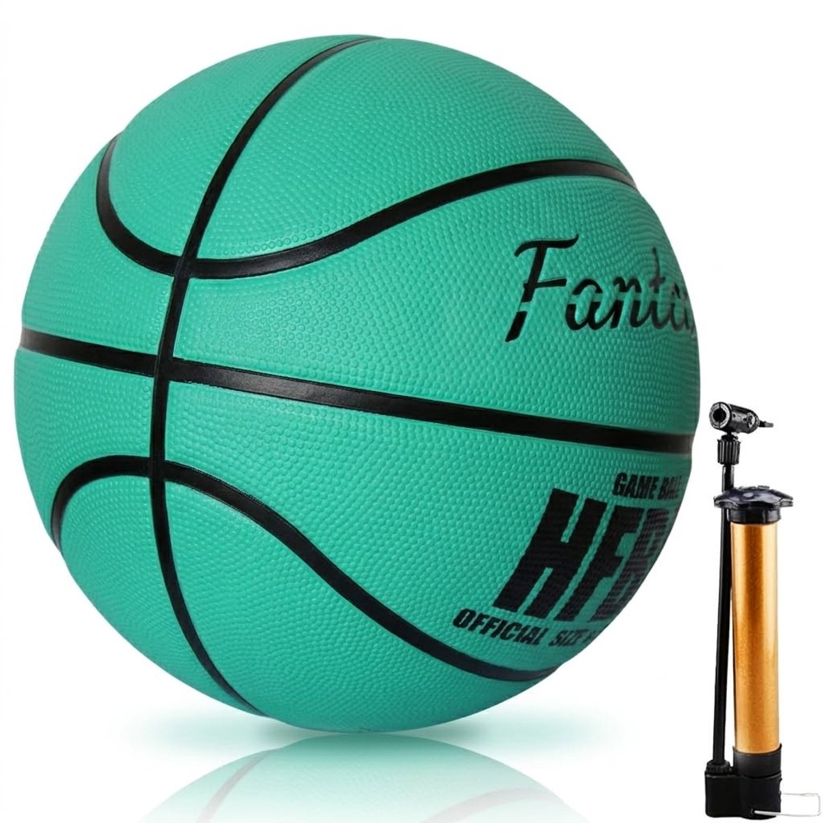Dailygoods- Basketbal Maat 7 - Premium Rubber - Antislip Textuur - Voor Binnen/Buiten - Jeugdtraining - Levendige Kleuren - Basketball