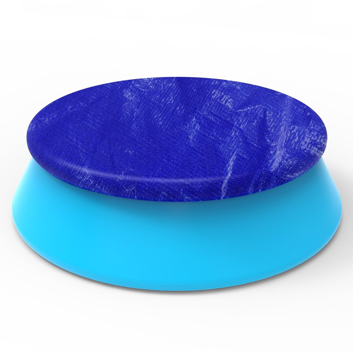 Dailygoods- Zwembadafdekking Ø 366 cm - Ronde Windbescherming - UV-Bescherming - Donkerblauw - Duurzaam Materiaal - Geschikt voor Buitengebruik