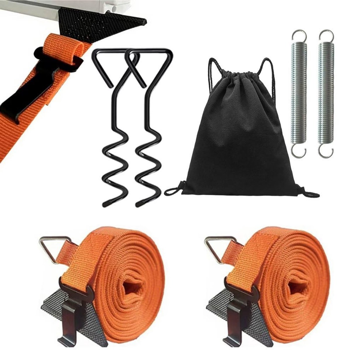 Dailygoods - Anti-tempetband voor luifel voor camping, auto, sjorriemen, luifel camping, auto, bescherming tegen stormen, stormband, store camping auto