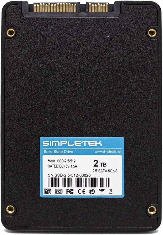 Interne SSD - Solid State Drive - Computer Upgrade - Hoge Snelheid - 2TB - Zwart — afbeelding 2