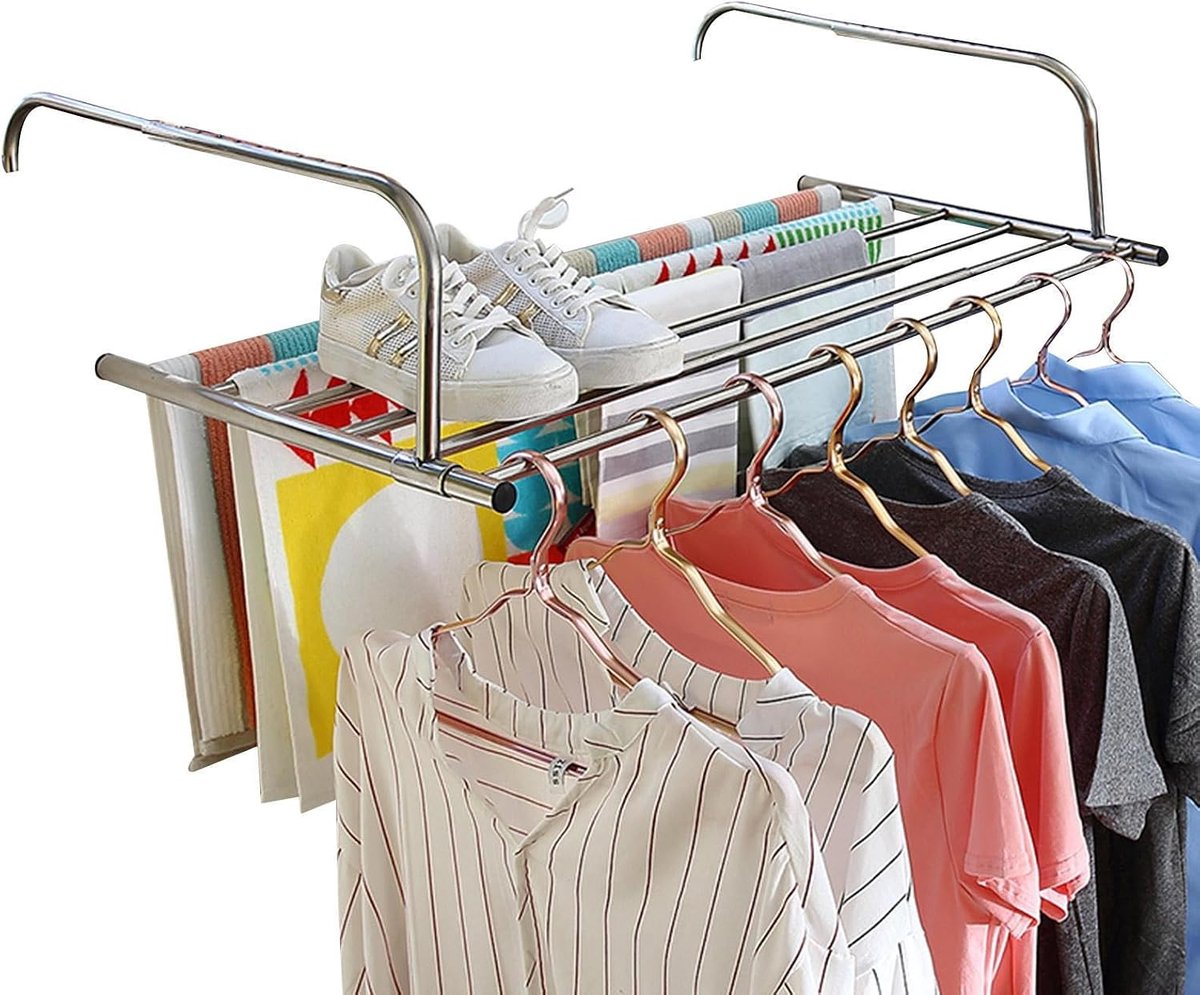 Radiator Kledingluchter - Wasrek Verstelbaar - Kleding Drogen - 360 Graden Draaibaar - 61-