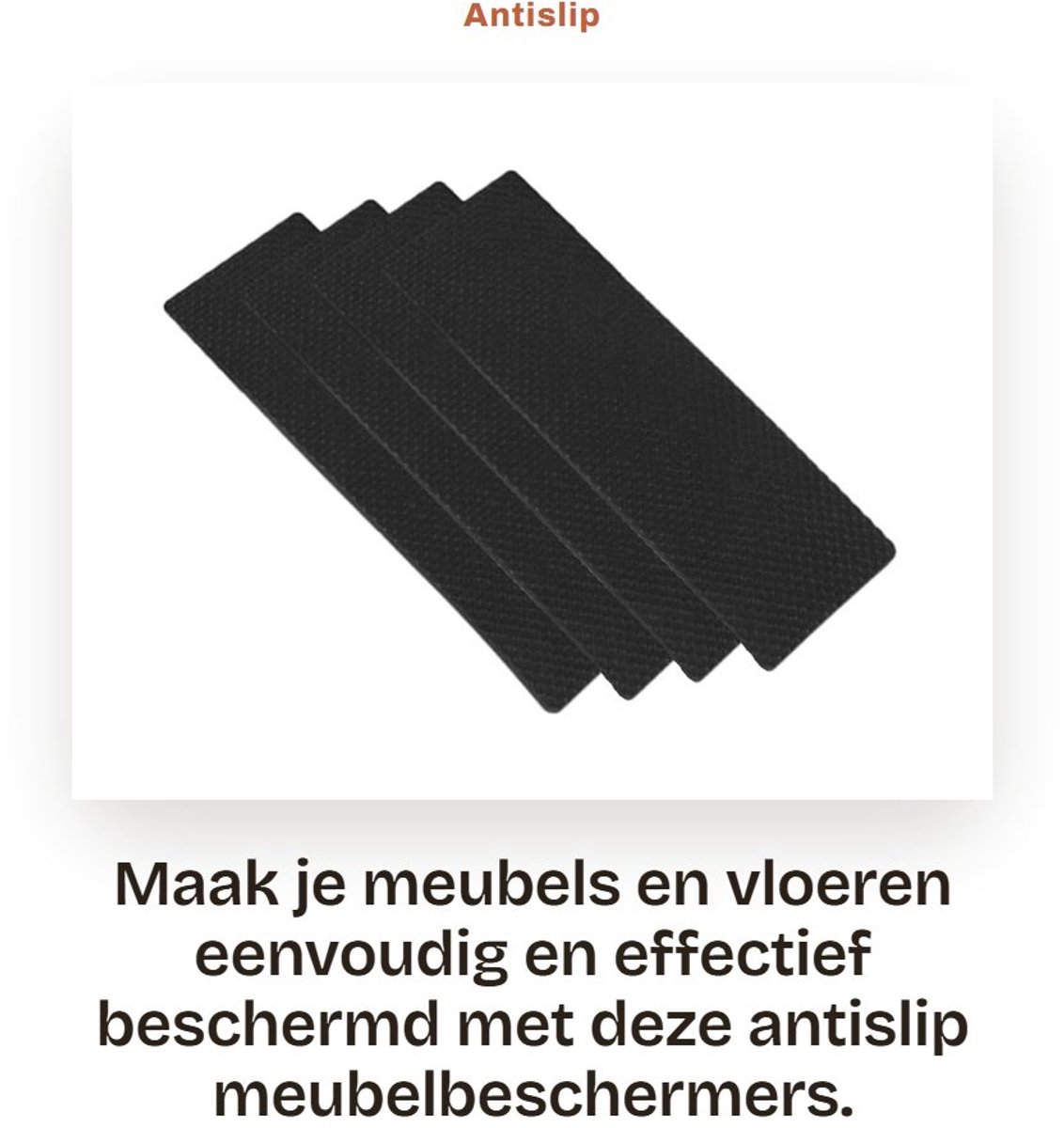 Antislipbeschermers - 4 Stuks - Meubelbescherming - Rubber - Zelfklevend - Voor Vloeren/Bureau/Muur - TRP-Kwaliteit