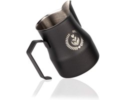 Sauskom Roestvrijstaal - Melkkan Met Handvat - Espresso Opschuimen - Stevige Greep - 500ml - Zilver