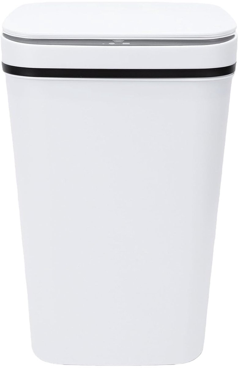 Slimme Prullenbak - Contactloze Sensor - Hygiënisch Werken - Geurcontrole Systeem - 18 Liter - Wit