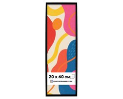 Fotolijst 20x60 cm - Zwart Mat - Kunststof - Nancy