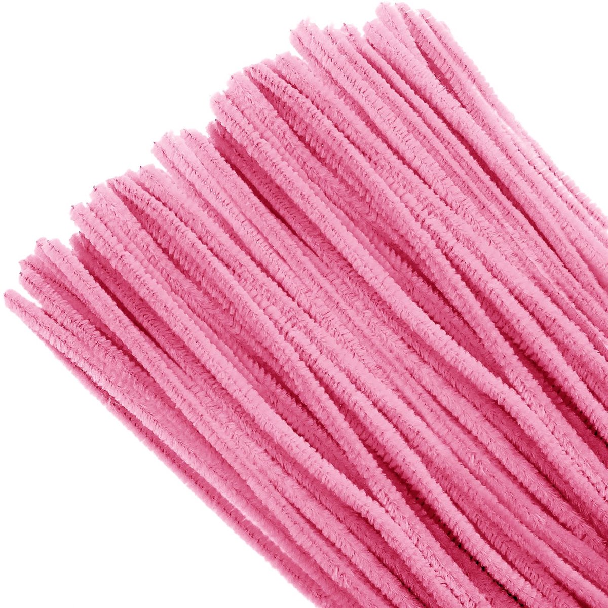 Dailygoods- Pijpenragers 100 Stuks - Roze Pijpenborstel - Buigpluche Knutseldraad - Knutselmateriaal voor Kinderen - Decoratief Handwerk - 30 cm Lengte