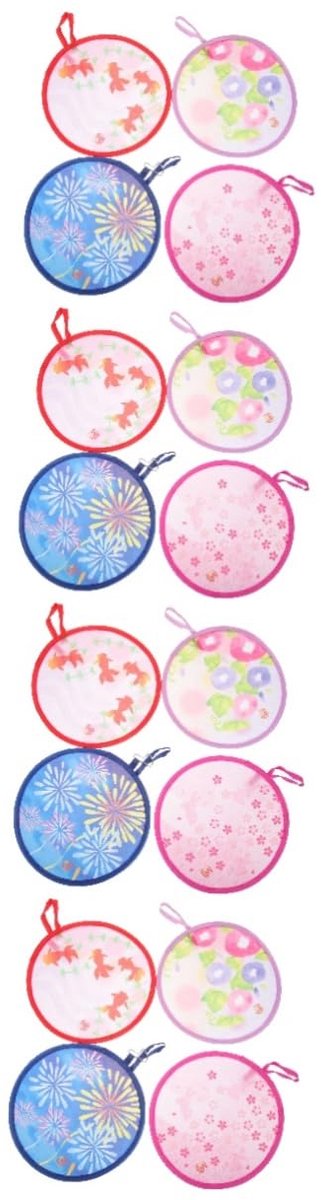 Japanse handwaaiers - Opvouwbare waaiers - Koelte Brengen - Fijne materialen - 16 stuks - Diverse kleuren
