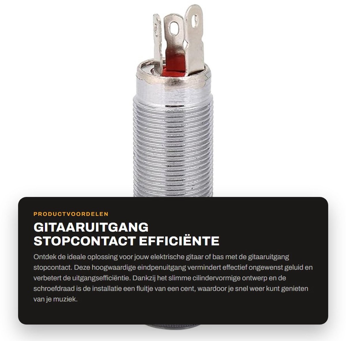Dailygoody - Gitaaruitgang Stopcontact - Efficiënte Geluidsafvoer