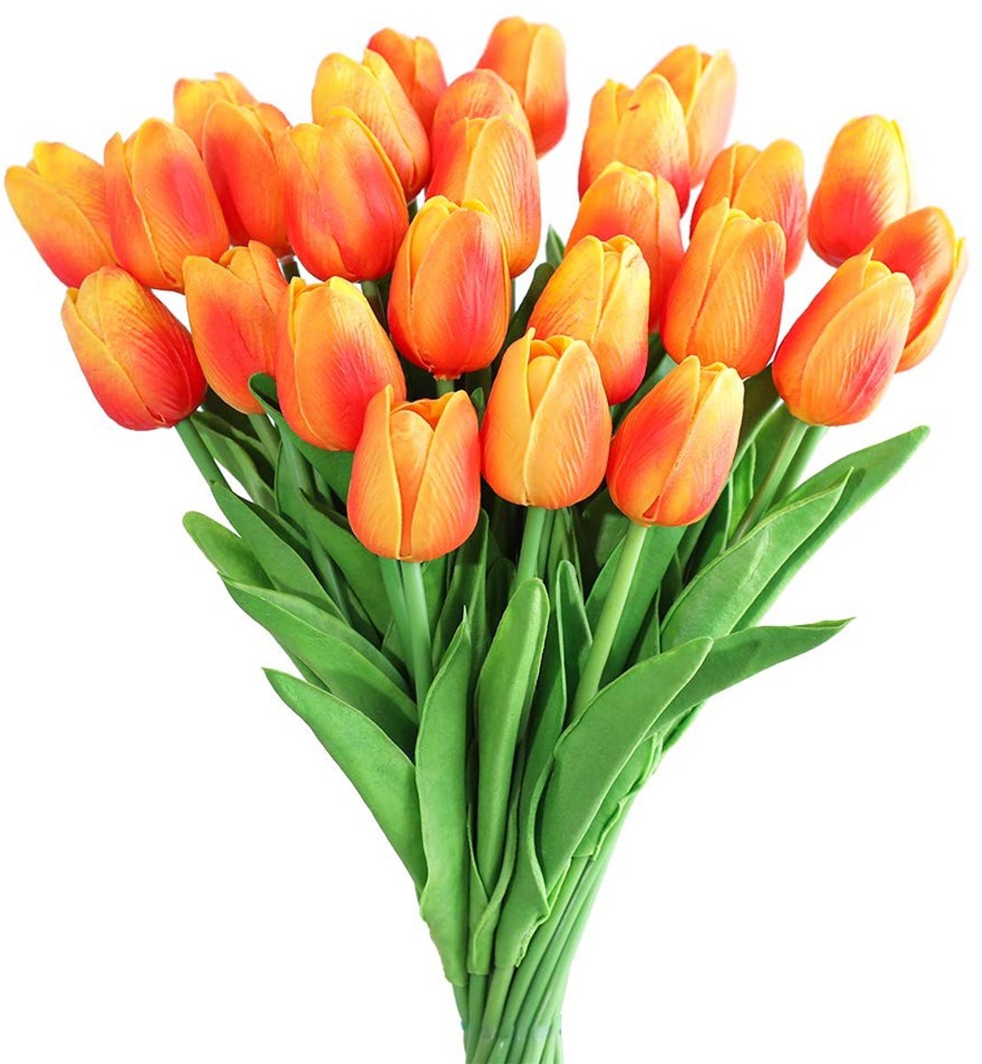 Dailygoods- Kunstmatige Tulpen 30 Stuks - Nep Tulpen Boeket - Decoratie - Real Touch Bloem