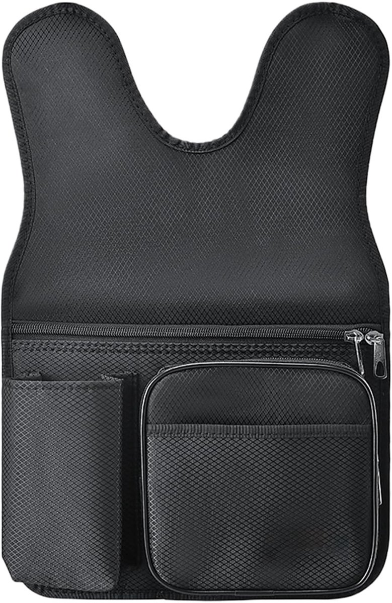 Armleuning Organizer - Opbergtas Stoel - Buitengebruik - Grote Capaciteit - 45 x 295 cm - Zwart