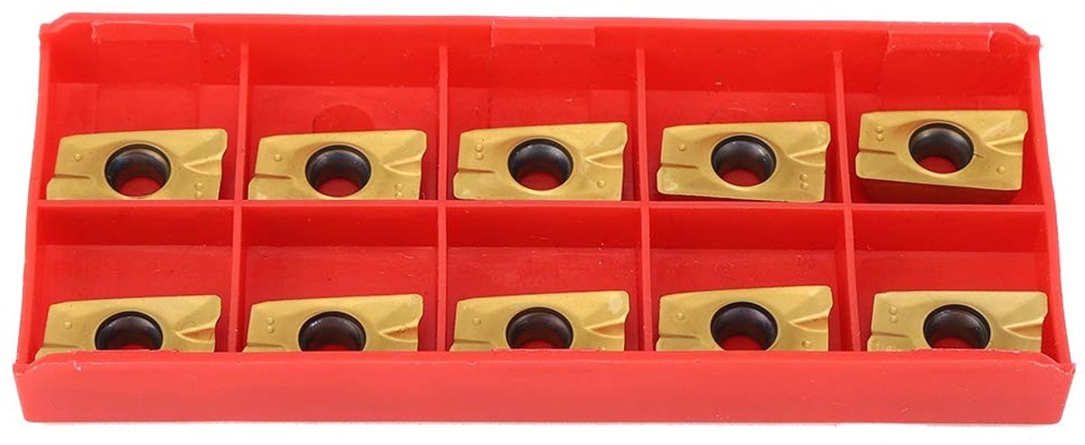 Dailygoods - 10PCs Frezen Wisselplaten - Snijgereedschap - Hoge hardheid - 1 x 1 x 1 cm - Roestvrijstaal - Geschikt voor fijn frezen - 15-50HRC