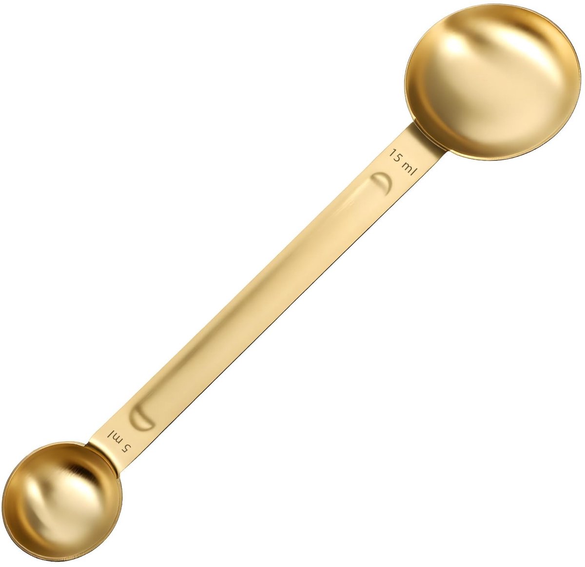 Dailygoods- Maatlepel Roestvrij Staal - Dubbele Theelepel/Eetlepel - 5ml/15ml - Duurzaam - Keuken Gadgets - Hoogwaardige Kwaliteit - Keukenlepel