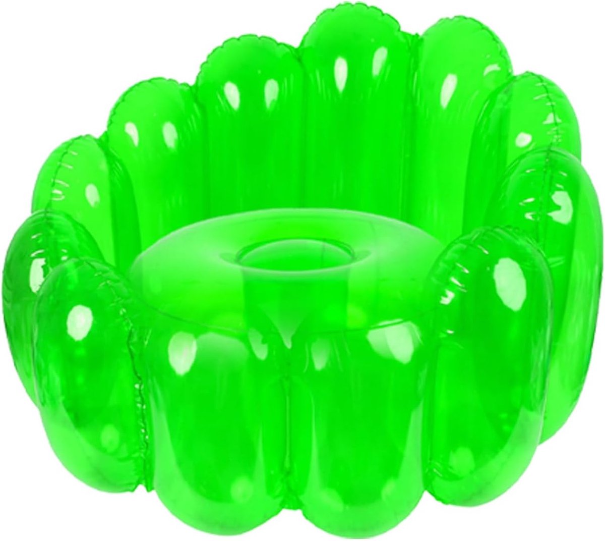 Opblaasbare Bank - Luchtbank Zetel - Feestelijke Zitting - Stevig PVC Materiaal - 27x54x45 Inch - Groen
