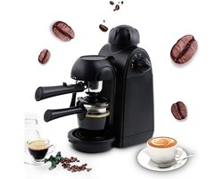 Koffiezetapparaat - Espresso machine - Thuisgebruik - Compact ontwerp - 0.3L tank - Zwart