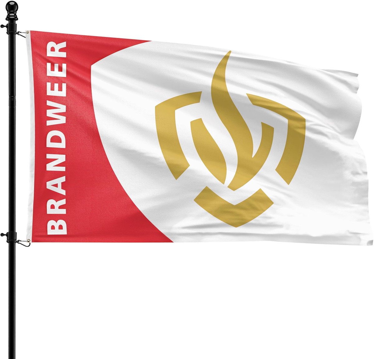 Dailygoods - Brandweer Vlag 90 x 150 cm - Hoogwaardige Kwaliteit