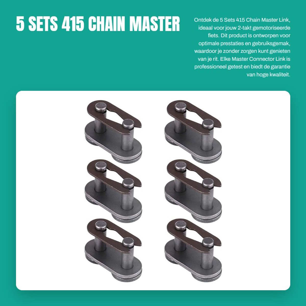 Dailygoods- Kettingverbinder Rolgordijn - 5 Sets - Hoogwaardig Koolstofstaal - Slijtvast - Duurzaam - Eenvoudig Ontwerp - Professioneel Getest