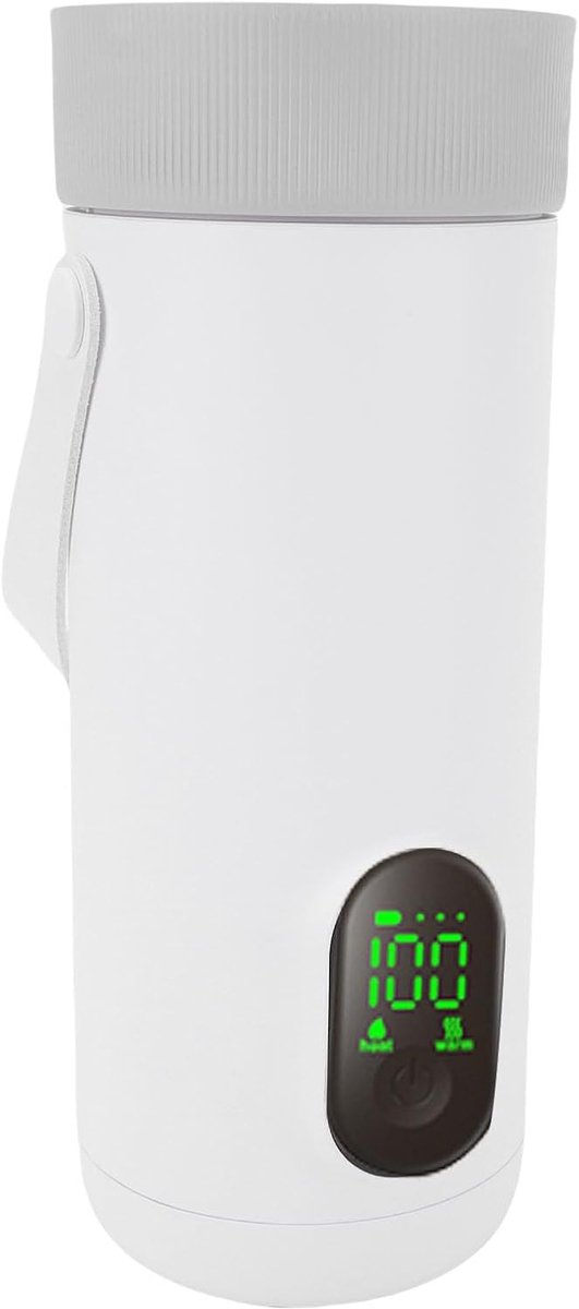 Draagbare Waterkoker Reiskoker Warme Drankjes Maken 4-in-1 Functionaliteit 27000mAh Batterij Wit